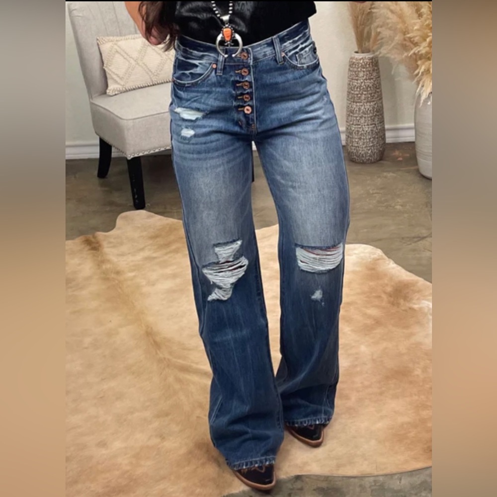 Kancan Wide Leg Jeans